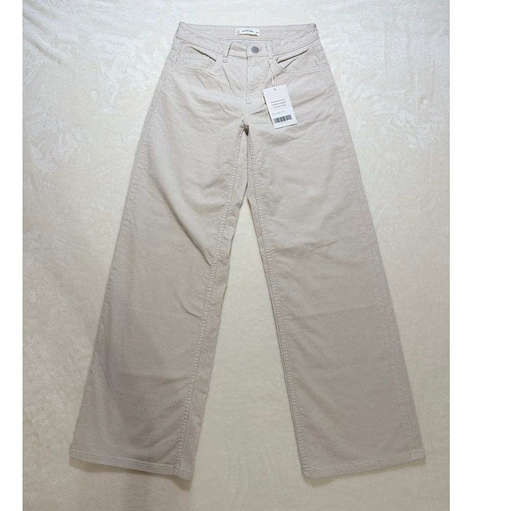 Everlane Stone Corduroy Wide Leg Trousers‎ Women 24R NWT